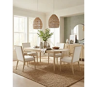 A.r.t. Furniture Eave Ii 5-Piece Oval Dining Set (Table & 4 Upholstered Arm Chairs)