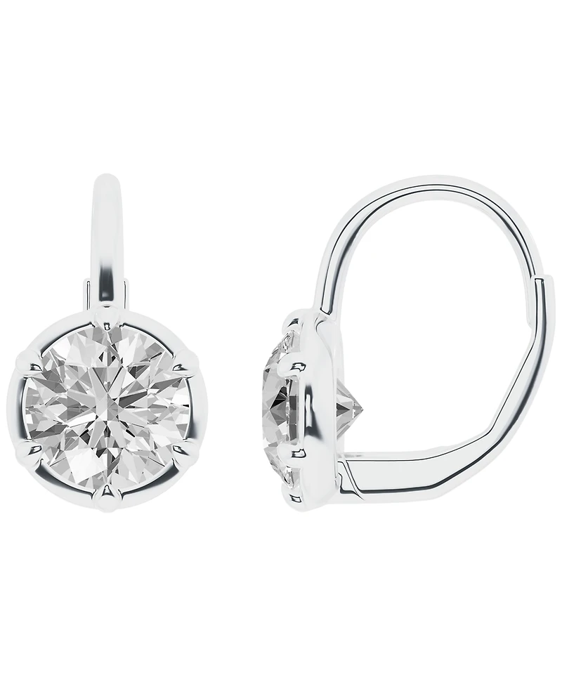 Macy's Lab-Grown Diamond Earrings (3 ct. t.w.) 14k White Gold
