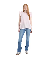Wilt Women's Ruffle Shoulder Tank Tee