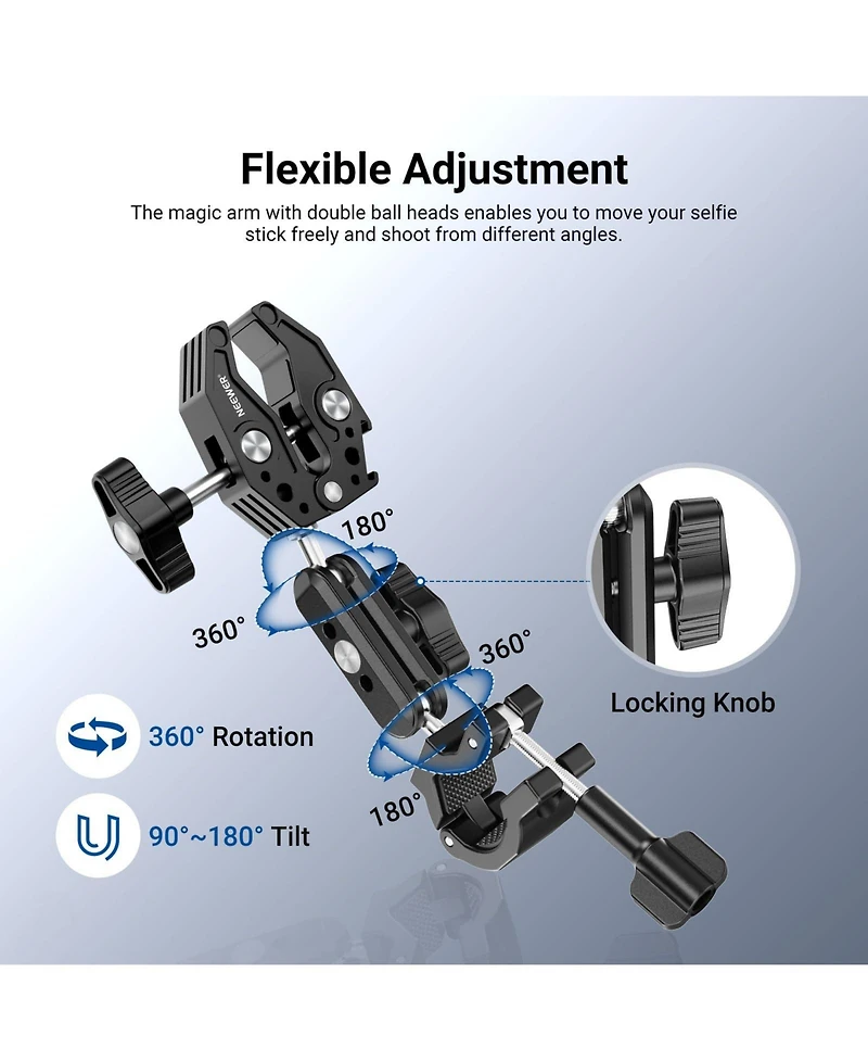 Neewer Gp-30 Camera Mounting Accessory for select GoPro, Dji and Insta360 action cameras