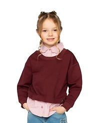 Deux par Girls (2T-5T) Fake Two Layer Sweater