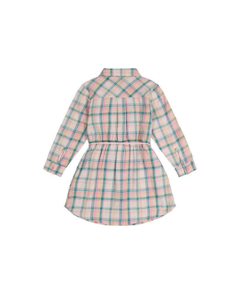 Deux par Deux Big Girls Shirt Dress with Belt