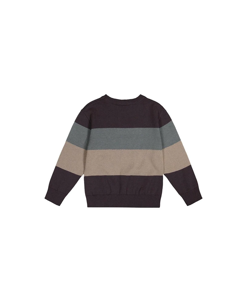 Deux par Toddler Boys (2T - 5T) block Knit Sweater