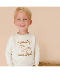 Sweet Wink Big Boys (10 - 12) Horsin Around Western Sweatshirt