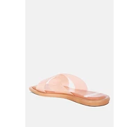 Rag and Co Women's Kimama Criss Cross Strap Slip Ons