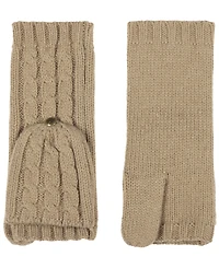 Lauren Ralph Core Cable Knit Pop Top Gloves