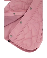 Deux par Deux Toddler Girl Quilted Raglan Sleeve Jacket Mauve