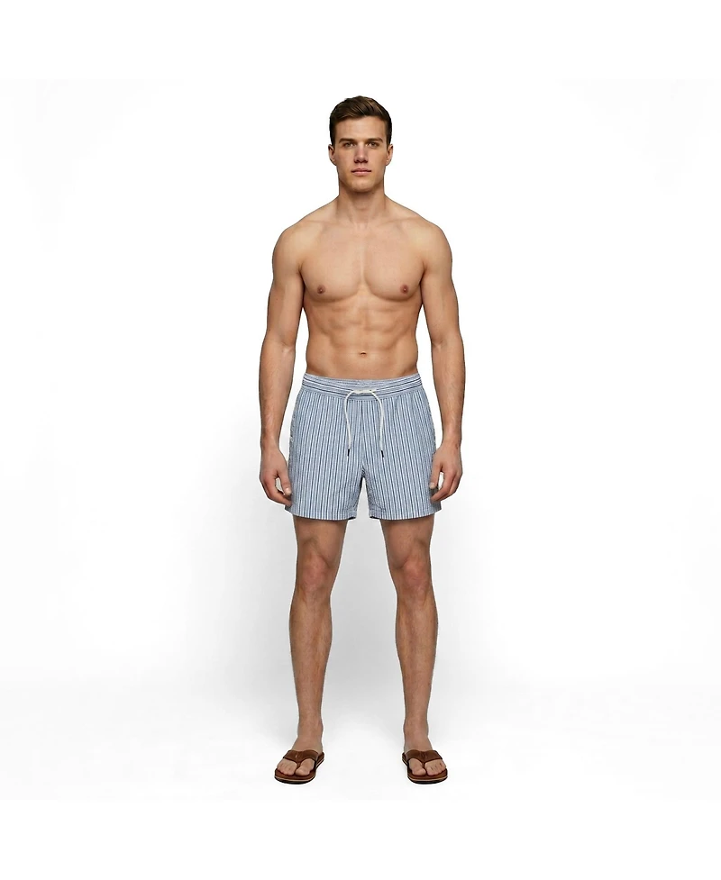 Surfside Supply Co. Men's Jimmy 6.5" Seersucker Stripe Volley
