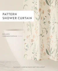 ienjoy Home Printed Floral Shower Curtains, 72" x