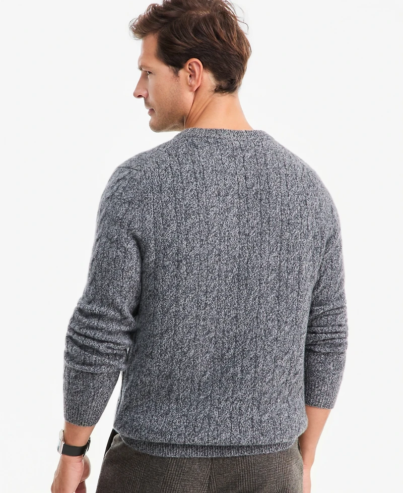 Club Room Men's Premium Cashmere Cable-Knit Crewneck Sweater, Macy's Exclusive