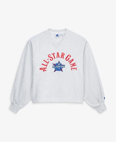 Starter Women's Gray 2026 Mlb All-Star Game Show Up V-Neck Sweatshirt