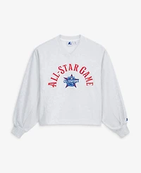 Starter Women's Gray 2026 Mlb All-Star Game Show Up V-Neck Sweatshirt
