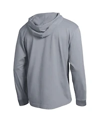 Champion Men's Heather Gray Cal Bears High Motor All-Star Long sleeves Hooded T-Shirt