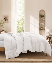 Unikome Lightweight White Goose Down Feather Fiber Comforter