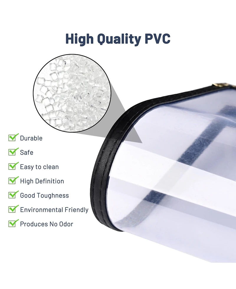 Yescom WeChef 30 Pcs 4.25 x 14" Restaurant Menu Covers Single Page 2 View Menu Sleeves Double-Stitched Edge Pvc for Wine List