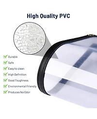 Yescom WeChef 30 Pcs 4.25 x 14" Restaurant Menu Covers Single Page 2 View Menu Sleeves Double-Stitched Edge Pvc for Wine List