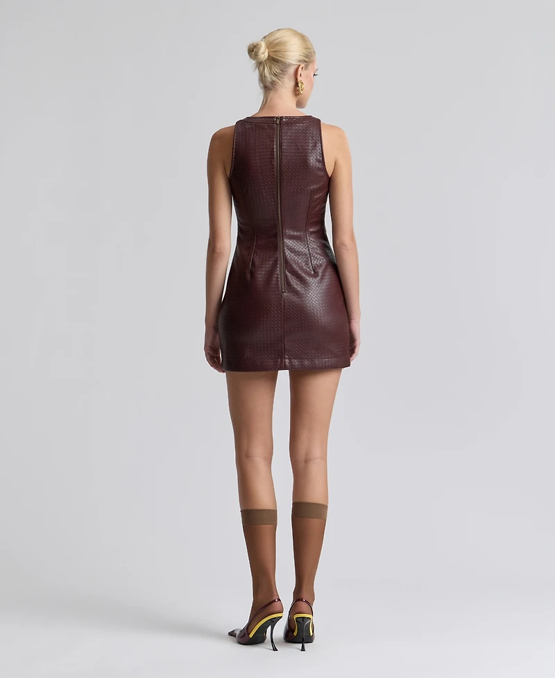 Avec Les Filles Women's Square-Neck Mini Dress