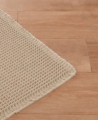Lucky Brand Taylor Solid Waffle Weave Bath Rugs, 17" x 24"