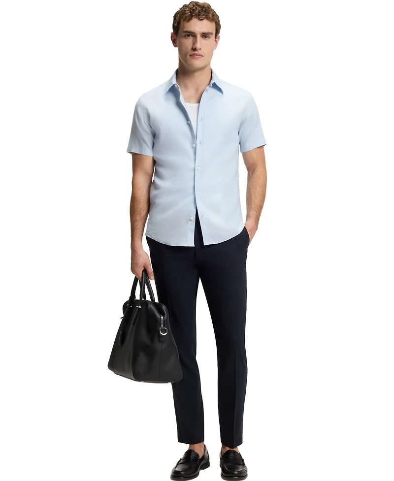 Boss by Hugo Boss Men's Stretch Linen Slim-Fit Shirt