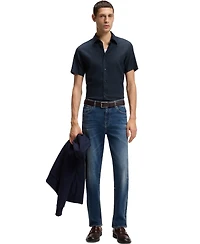 Boss by Hugo Men's Stretch Linen Slim-Fit Shirt