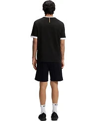 Boss by Hugo Men's Stretch-Cotton Germany Country Flag Logo T-Shirt
