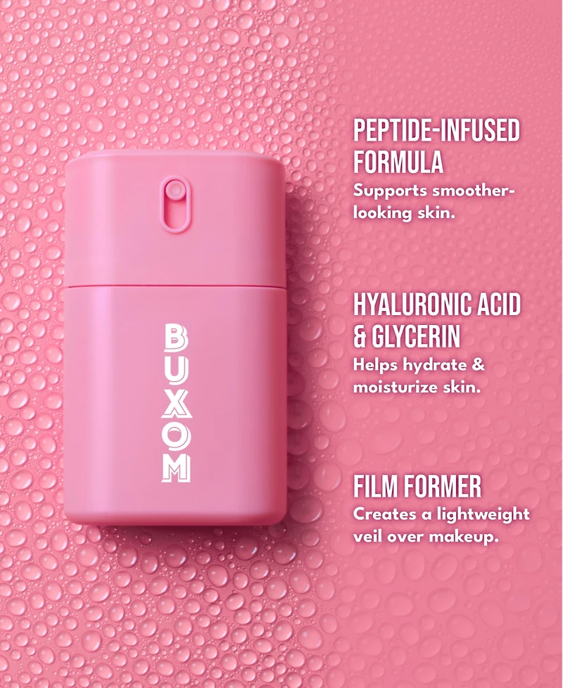 Buxom Cosmetics Plump Shot Peptide Prep and Set Mist, 1.69 oz.