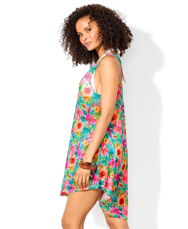 Swimsuits for All Women's Quincy Mesh High Low Cover Up Tunic