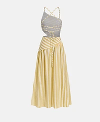 Cupshe Women's Good as Gold Striped Maxi Beach Dress