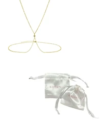 Adornia Gold-Plated X Adjustable Body Chain