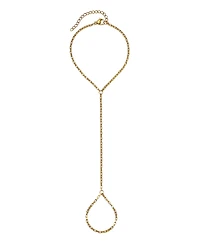 Adornia Tarnish Resistant Gold Paperclip Handchain