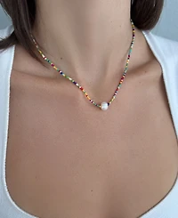 Adornia Natural Freshwater Pearl Color Bead Necklace
