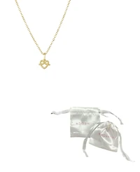 Adornia Gold Pretzel Heart Necklace