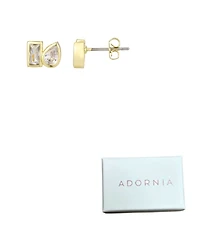 Adornia Gold Cubic Zirconia Opera Earrings