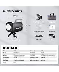 Neewer TLCI97 Led Video Light with 600W, 7500K, CRI95