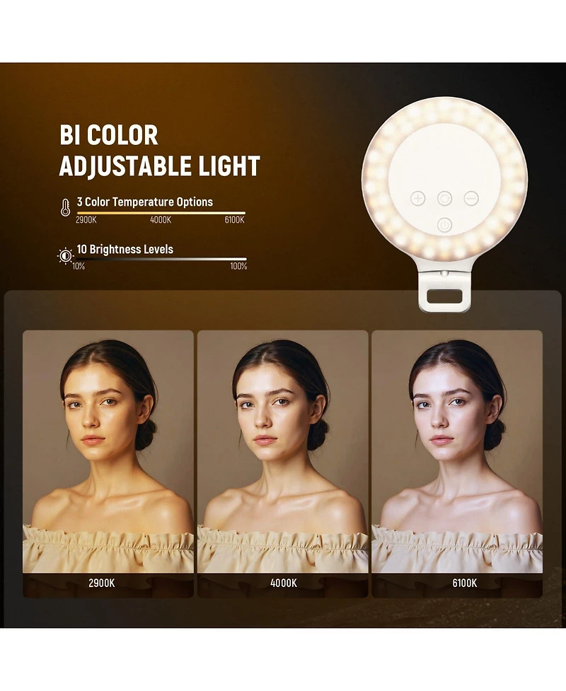 Neewer NR5 Ring Light with 3W, 600mAh, CRI80 for select iPhone models