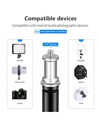 Neewer Photography Light Stand with 6.6feet, 200cm, 17.6lb