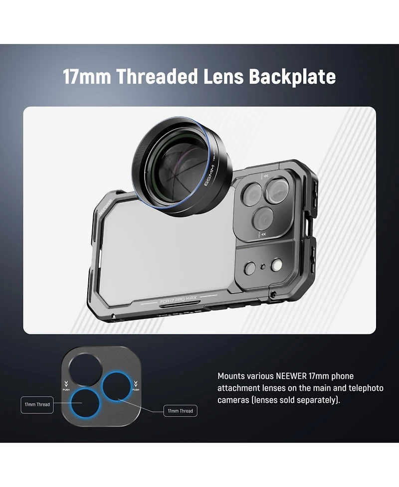 Neewer PA144 Camera Mounting Accessory with 4X for select iPhone models