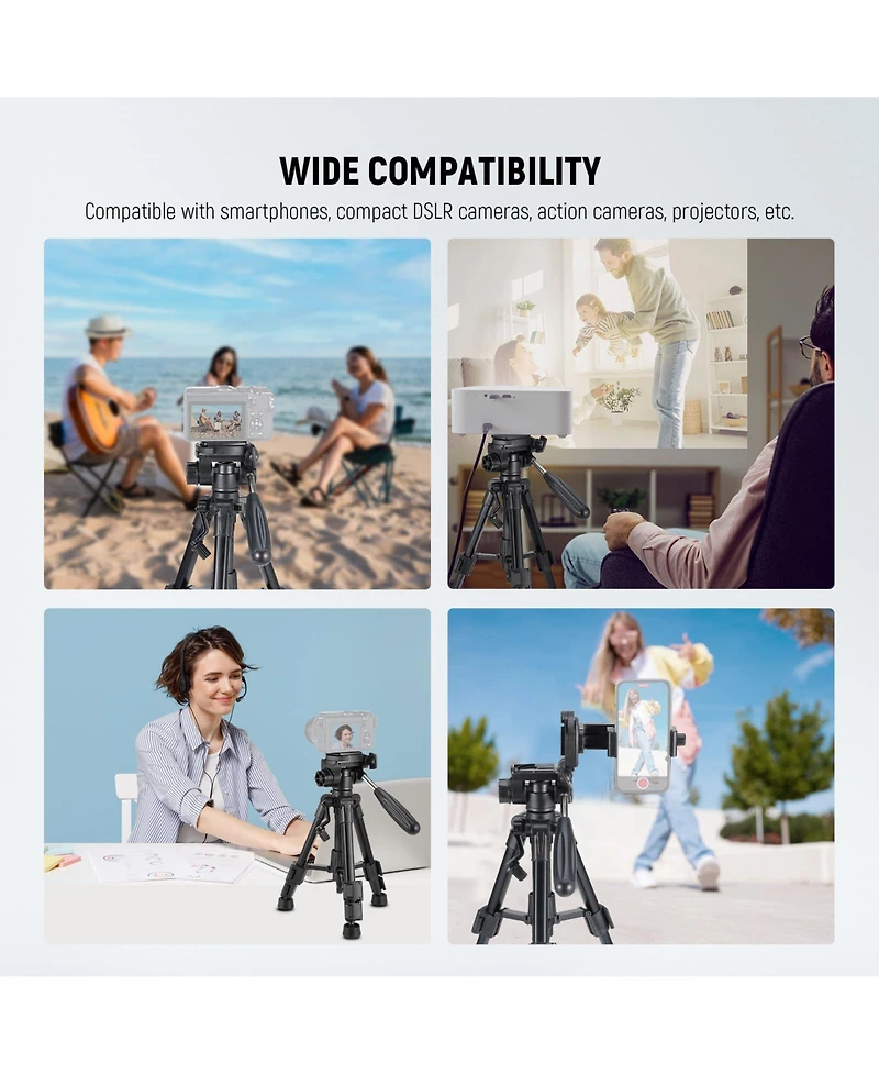 Neewer TP02 Camera Tripod with 13lb for select iPhone models