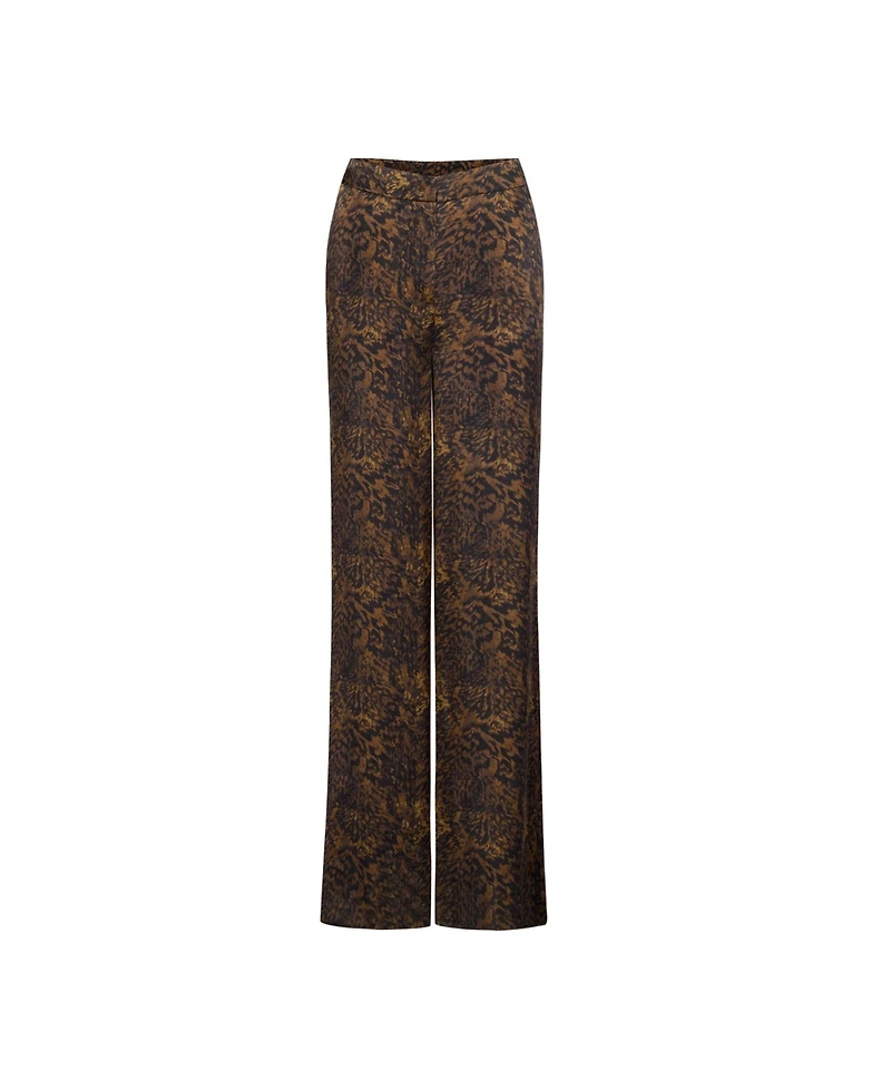 Pcfg Women's Your Itch Kangaroo Leopard-Print Bootcut Pants