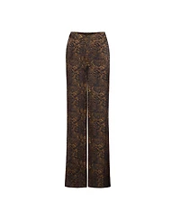 Pcfg Women's Your Itch Kangaroo Leopard-Print Bootcut Pants