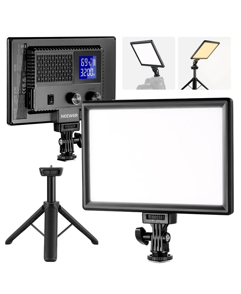 Neewer Nl-116AI Led Video Light with 3200K5600K, CRI95, Type C