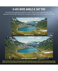 Neewer Ls-67 Camera and Photo Accessory with 2 in, 0.45x, 15x for select iPhone and Android mobile devices