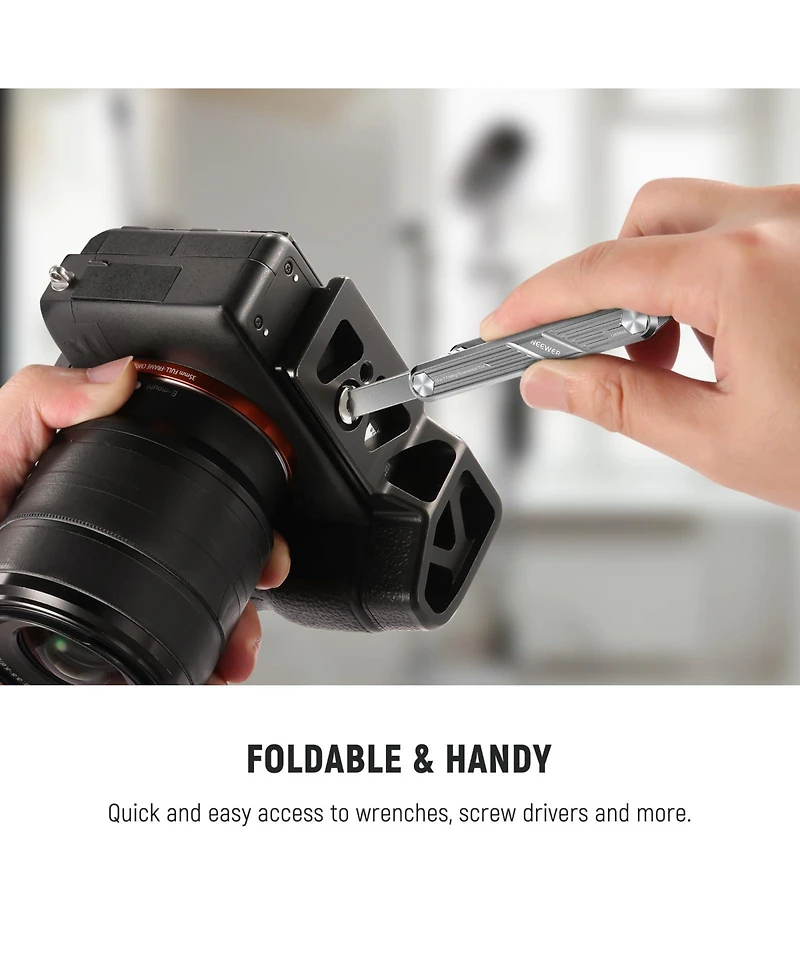 Neewer UA048S Camera Tripod with 10 in for SmallRig Camera Cage Rig Tripod Qr Plate