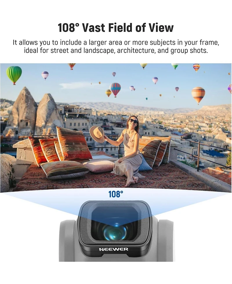 Neewer Fl-B09 Camera Lens Accessory with Cpl, 0.75x for Dji Osmo Pocket 3