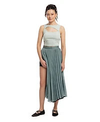 Pcfg Women's Free Heaven Surf Spray Pleated Skirt
