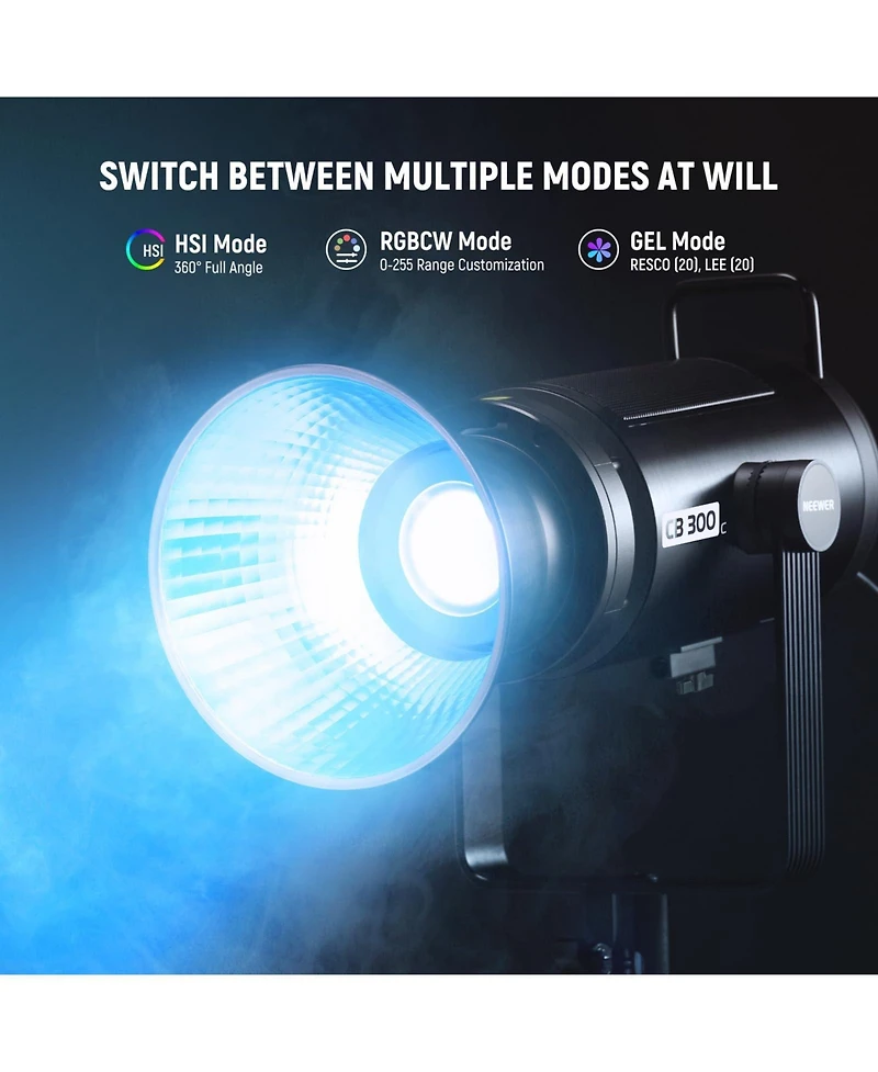 Neewer TLCI97 Led Video Light with 300W, 29600Lux, 7500K