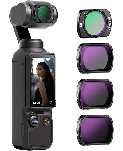 Neewer Hd Cpl Nd16 ND64 ND256 Filter Kit for Dji Osmo Pocket 3 Creator Combo Magnetic ND/Pl Filter Optical Glass