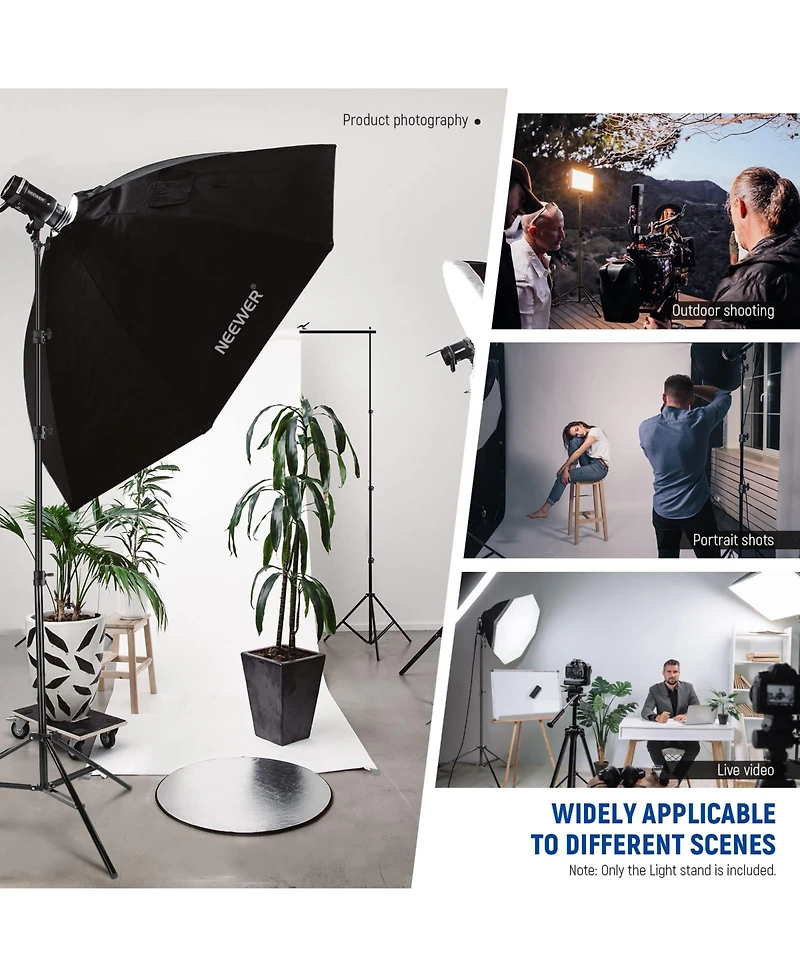 Neewer Photography Light Stand with 9.8ft, 5.5lb, 2.5kg