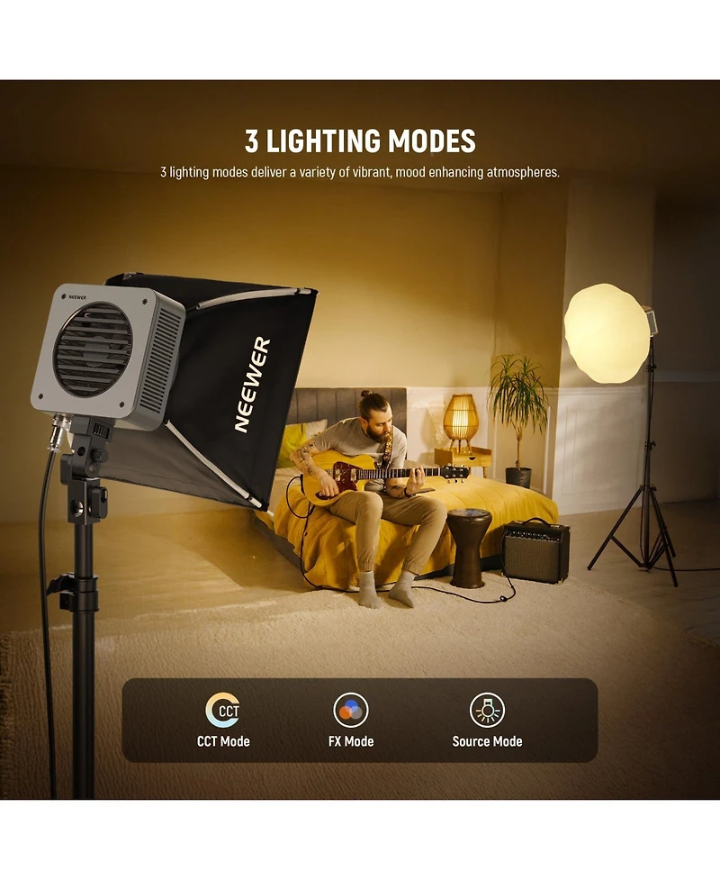 Neewer HS200B Led Video Light with 280W, 6500K, CRI95
