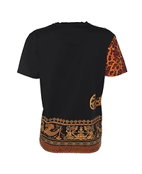 Pre-Owned Versace Women's Leopard Graphic Print Jersey T-Shirt